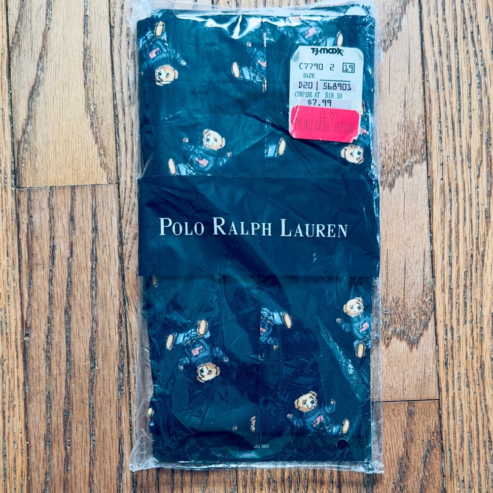NWT Polo Ralph Lauren Boxer Briefs | Size 38 | Bear Print + Classic Navy Blue